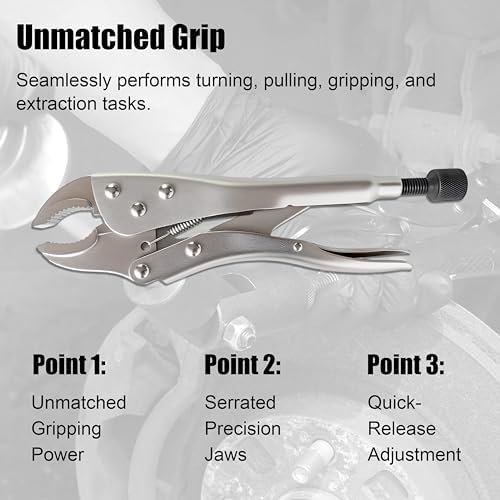 SGT Locking Pliers Slide Hammer Set, Vise Grip Slide Hammer Puller Set