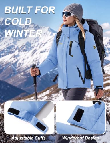 MAGCOMSEN Winter Coats for Women Ski Jackets Snow Waterproof Warm Rain Coat