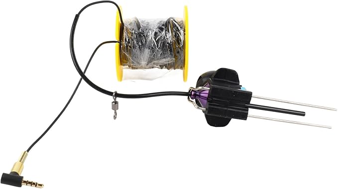 Underwater Fishing Camera with 65ft Cable – CVBS Format HD Transmission, 3.5mm Plug for Boat Fish Finders