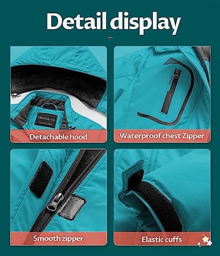 Girl's Waterproof Ski Jacket Warm Winter Snow Coat Windproof Snowboarding Rain Jacket