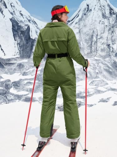 Womens Snow Suits Onesie Ski Suit Winter Waterproof Snowsuit Jacket