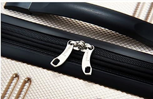 Rockland Melbourne ハードサイド 拡張可能 スピナーホイール荷物 シャンパン 2点セット (20インチ/28インチ)