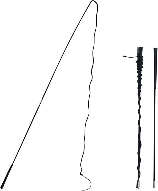 Lontcs Horse Lunge Whip for Training,5.9 Feet Long Stick with 6.3 Feet Drop, Detachable in 2 Sections – Equestrian Riding & Lunging Tool,Dressage Whips for Horses or Pig Accessories