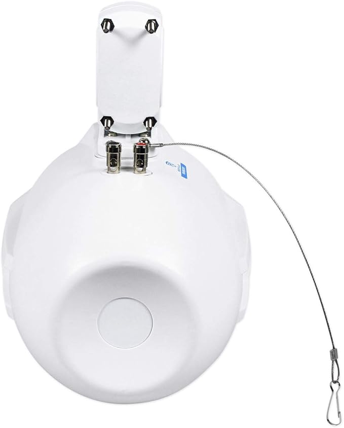 Rockville Pair RWB65W 6.5" White 2-Way Marine Wakeboard Tower Speakers, 250W Total, 4 Ohm, Waterproof, High-Fidelity Sound, Durable Mounting for Boats and Off-Road Vehicles