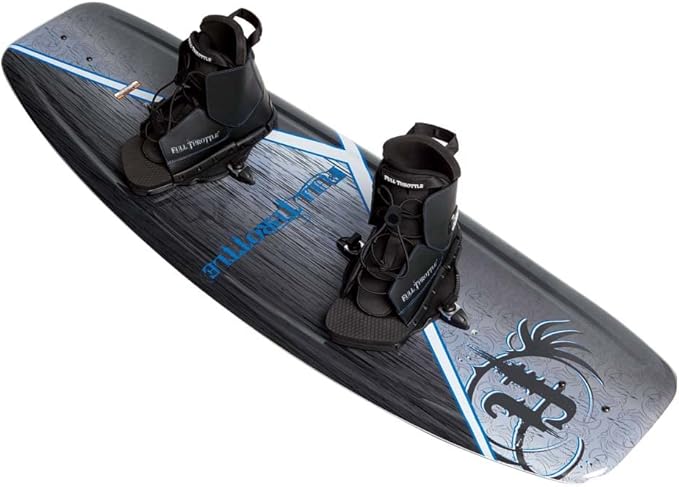 Full Throttle Aqua Extreme Wakeboard Kit (Black/Blue, 55.1 x 21.6-Inch/ 140cm x 42cm)