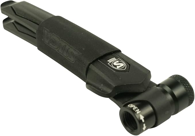 SILCA EOLO 2 in 1 Levers - Premium Design Black Aluminum Combo Tire Levers and CO2 Inflator Bike Tool - Presta and Schrader Compatible Bicycle Tire Levers and Removal Tool - Twist to Inflate