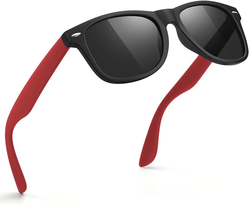 FEIDUSUN Sunglasses Men Polarized Sunglasses for Mens and Womens,Black Retro Sun Glasses Driving Fishing UV Protection