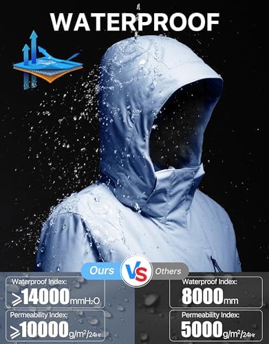 FREE SOLDIER Women's Winter Ski Jacket Fleece Lined Coat
