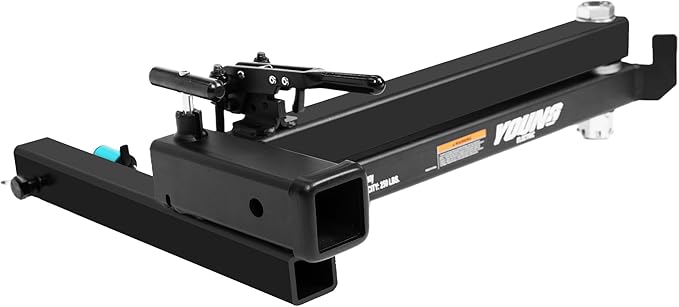 Young 250LBS Swing Away Hitch for Bike Rack and Cargo Carrier Basket, Black