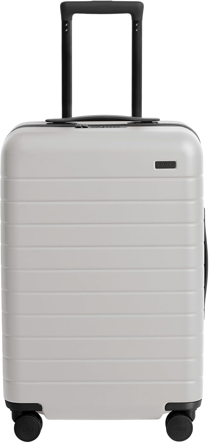 Away Bigger Carry-On Luggage、軽量ハードサイド大型スーツケース、スピナーホイール、TSAロック、航空会社承認済み、クラウドグレー