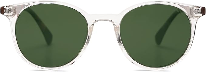 SOJOS 小さめ 丸型 クラシック 偏光サングラス レディース メンズ ヴィンテージスタイル UV400レンズ MAY SJ2113