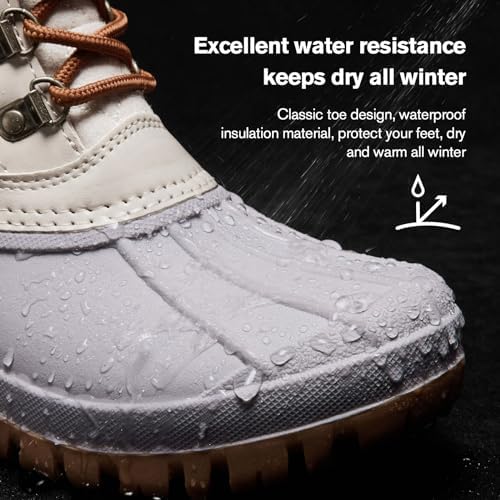 ALEADER Womens Winter Snow Boots | Waterproof Shell | Duck Boots