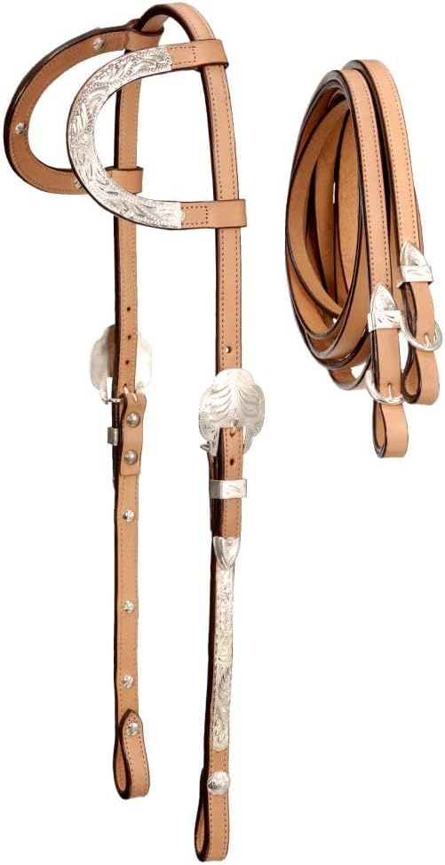 Royal King Double Ear Show Headstall w/Reins