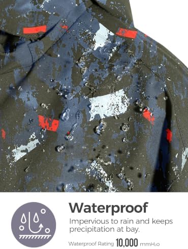 Wantdo Men's Ski Jacket Waterproof Warm Winter Snow Coat Snowboard Jacket