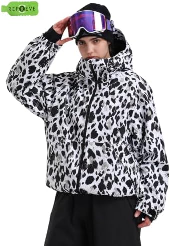 GSOU SNOW Womens Snowboard Jacket Baggy Ski Jacket Waterproof Snow Coat