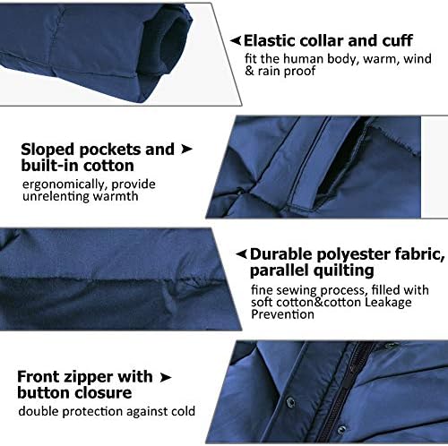 Women's Winter Warm Thicken Long Outwear Pockets Coat Parka Jacket XS-3XL