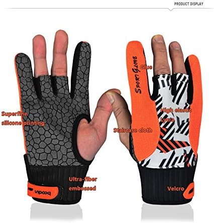 Professional Anti-Skid Bowling Gloves Comfortable Bowling Accessories Semi-Finger Instruments Sports Gloves Mittens for Bowling