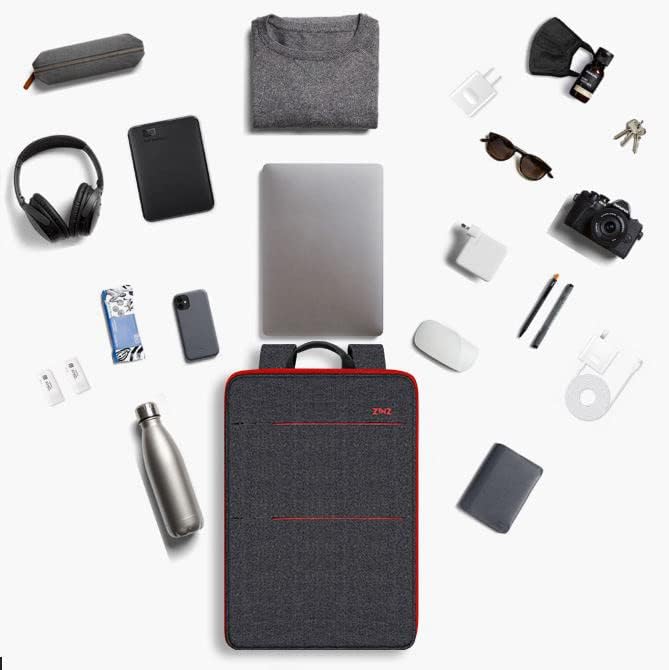 ZINZ Slim & Expandable Laptop Backpack 15 15.6 16 Inch Sleeve, Spill-Resistant Notebooks Bag Case for Most 14-16 Inch MacBooks Surface-Books Dell HP Lenovo Asus Computers,B01RD01