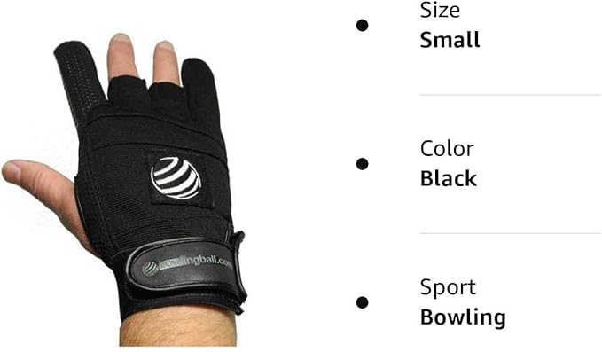bowlingball.com Monster Grip Bowling Glove - Non-Slip, Comfortable & Durable Bowling Accessory - Enhances Grip for Control & Performance - Right/Left Hand, Multiple Sizes