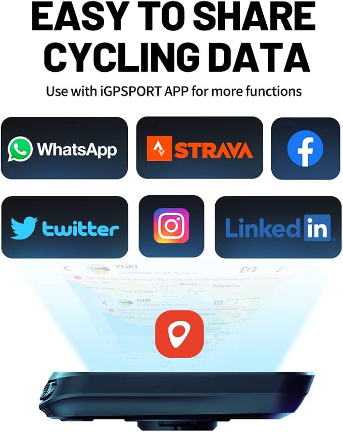 Bike Computer Wireless GPS, Bike Speedometer with 2.6 Inch Huge Screen Auto Backlight,ANT Cycling Computer