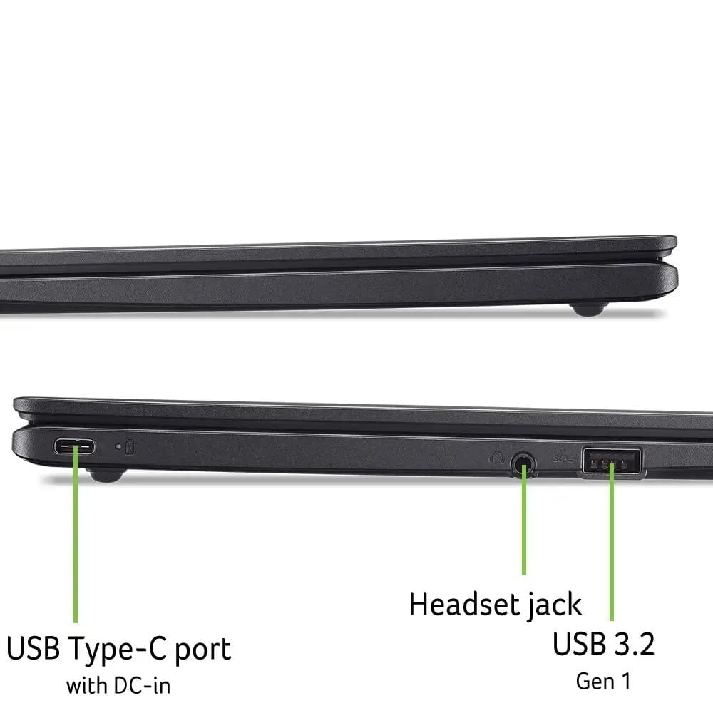 New Chromebook 315 Business & Student Laptop 15.6 inch HD Display Pentiu.m N6000 Processor 4GB RAM LPDDR4X 128GB eMMC Numeric Keypad Webcam WiFi USB-C Port up to 10 Hours Battery Life Chrom.eOS Silver