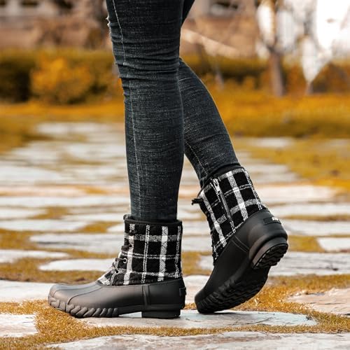 STQ Duck Boots for Women Waterproof Winter Boots Insulated Snow Boots