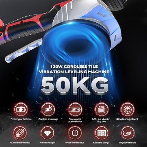 Ecarke Cordless Tile Vibration Tool Compatible with Milwaukee 18V