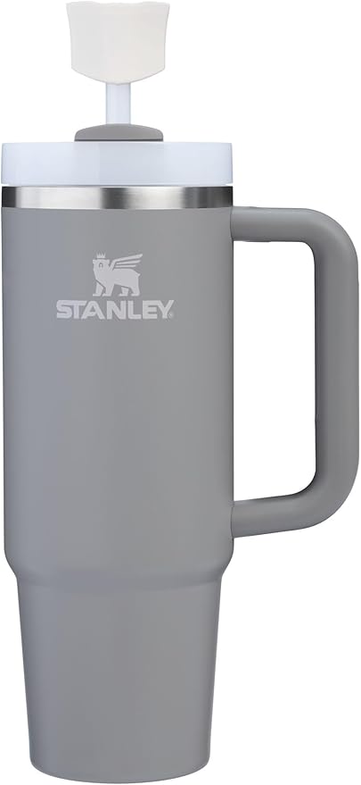 Stanley Quencher Stay Smooth Anti-Pucker Straw Topper 2-Pack | Ergonomic Sip Through Straw Cap for Tumbler with Handle | Silicone Accessory for Drinking Cup | BPA-Free