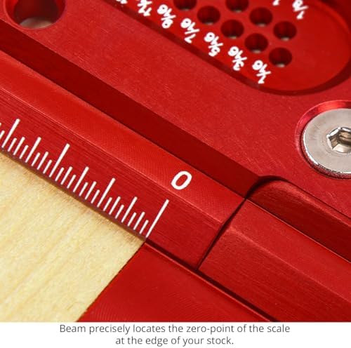 Woodpeckers T Square, 600 MM, Precision Woodworking T-Square Ruler, Built-in Edge Support, Scribing & Shelf Pin Guides, Rack-It Mount, Made in USA