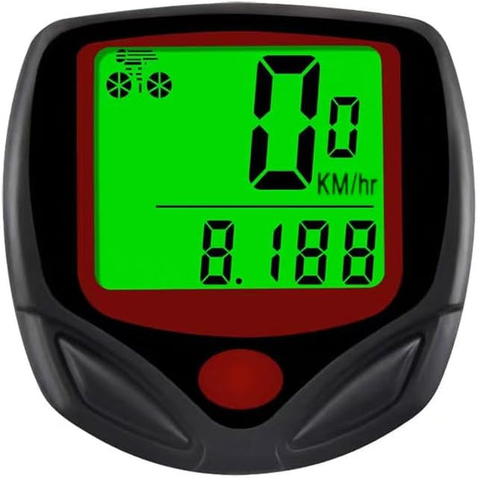 Bike Speedometer Waterproof Wired Bicycle Bike Computer and Cycling Odometer Multi-Function LCD Display