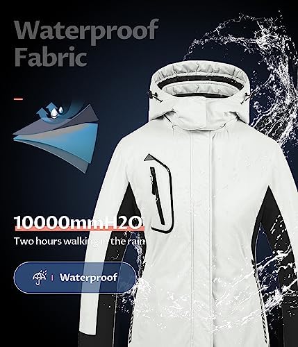 Women's Mountain Waterproof Ski Jacket Windproof Snowboarding Jacket Warm Winter Coat Raincoat