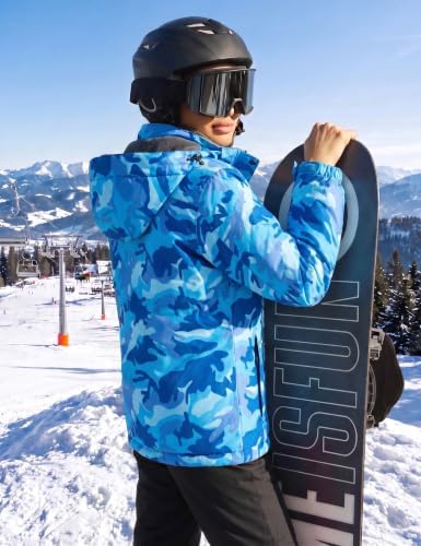 TACVASEN Women's Winter Coats Waterproof Snow Ski Jacket Warm Fleece