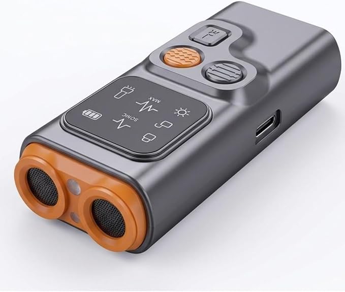 Ultrasonic Dog Bark Deterrent –3-in-1 Humane Training Tool with Whistle & Clicker, 50FT Remote Range, Type-C Fast Charging,Shut-Off Hearing Protection, LED Flashlight for Small Medium Large Dogs
