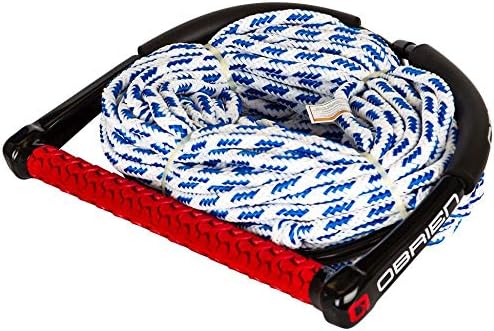 O'Brien 4 Section Poly E Wake Surf Rope Combo, Black