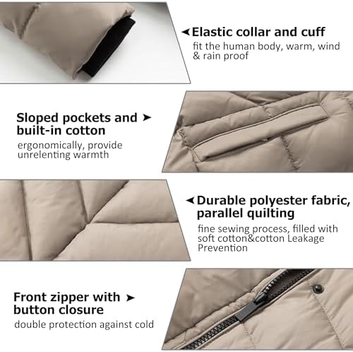 Women's Winter Warm Thicken Long Outwear Pockets Coat Parka Jacket XS-3XL