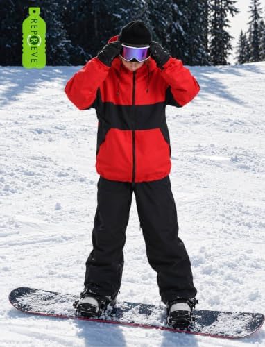 GSOU SNOW Mens Womens Snowboard Jacket Baggy Ski Jacket Snow coat