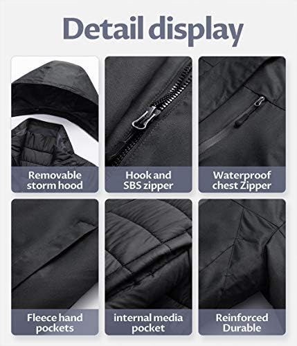 Women's 3 In 1 Waterproof Ski Jacket Windproof Snowboarding Jacket Warm Winter Snow Coat Raincoat