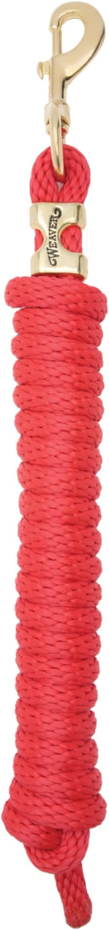 Weaver Equine Performance Lead Rope, Long Horse Lead Rope with Quick Halter Attachment, Soft Comfort Grip, Barn Horse Tack for Daily Use & Showing