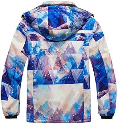 wantdo Women's Plus Size Ski Jacket Waterproof Winter Coat Snow Jacket Hood