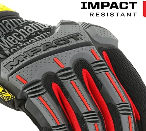 Mechanix Wear M-Pact Impact Resistant Work Gloves Red/Black Medium
