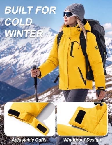MAGCOMSEN Winter Coats for Women Ski Jackets Snow Waterproof Warm Rain Coat