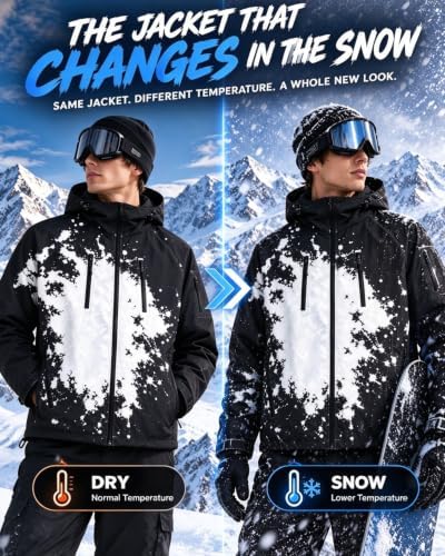 Reactive Jacket The Jacket That Changes When It Snows Windbreaker for Men