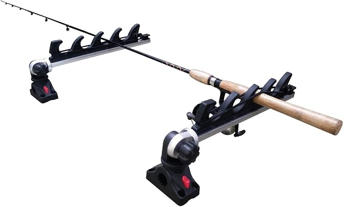 Brocraft Crappie Rod Holder/Transport Rack/Boat Rod Storage System