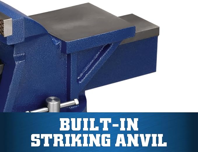 Wilton General Purpose Bench Vise, 6" Jaw Width, 5" Max Jaw Opening, 3" Throat (11106)