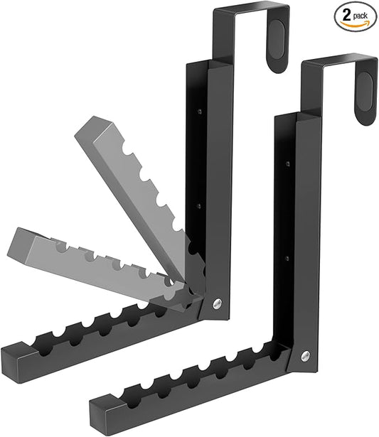 Over The Door Hanger Folding Clothes Drying Rack, Folding Hanging Clothes Rack for Indoor Laundry Room Bathroom Compact Small Space Foldable Portable Over Door Hanging Hook Collapsible