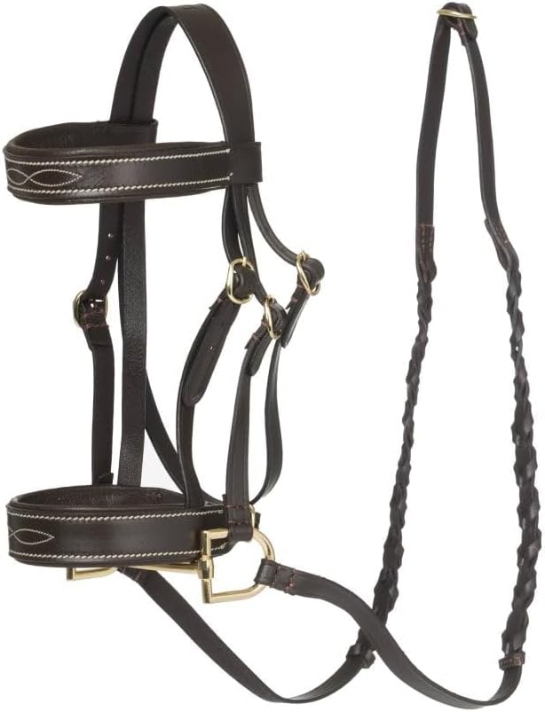 LeMieux Hobby Horse Hunter Bridle - Brown - Soft Leather with Metal Bit - Fully Adjustable - Suitable for Ages 3+