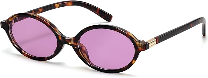Retro Oval Sunglasses for Women Vintage 90s Y2K Trendy Designer Sun Glasses
