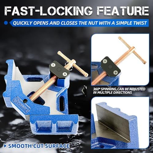 W04C Ductile Iron 90° Angle Clamp, 2.36” Opening