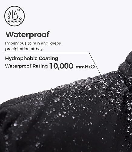 wantdo Men's Softshell Waterproof Polar Fleece Breathable Climbing Ski Coat