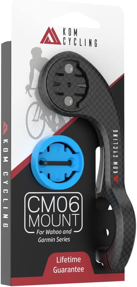 KOM Cycling CM06 Quick Release GoPro Computer Mount for Wahoo and Garmin Bike Computers (Bike Mount Compatible with Edge 1050, Wahoo Ace and Others) 1050 Bike Mount Compatible with GoPro Accessories